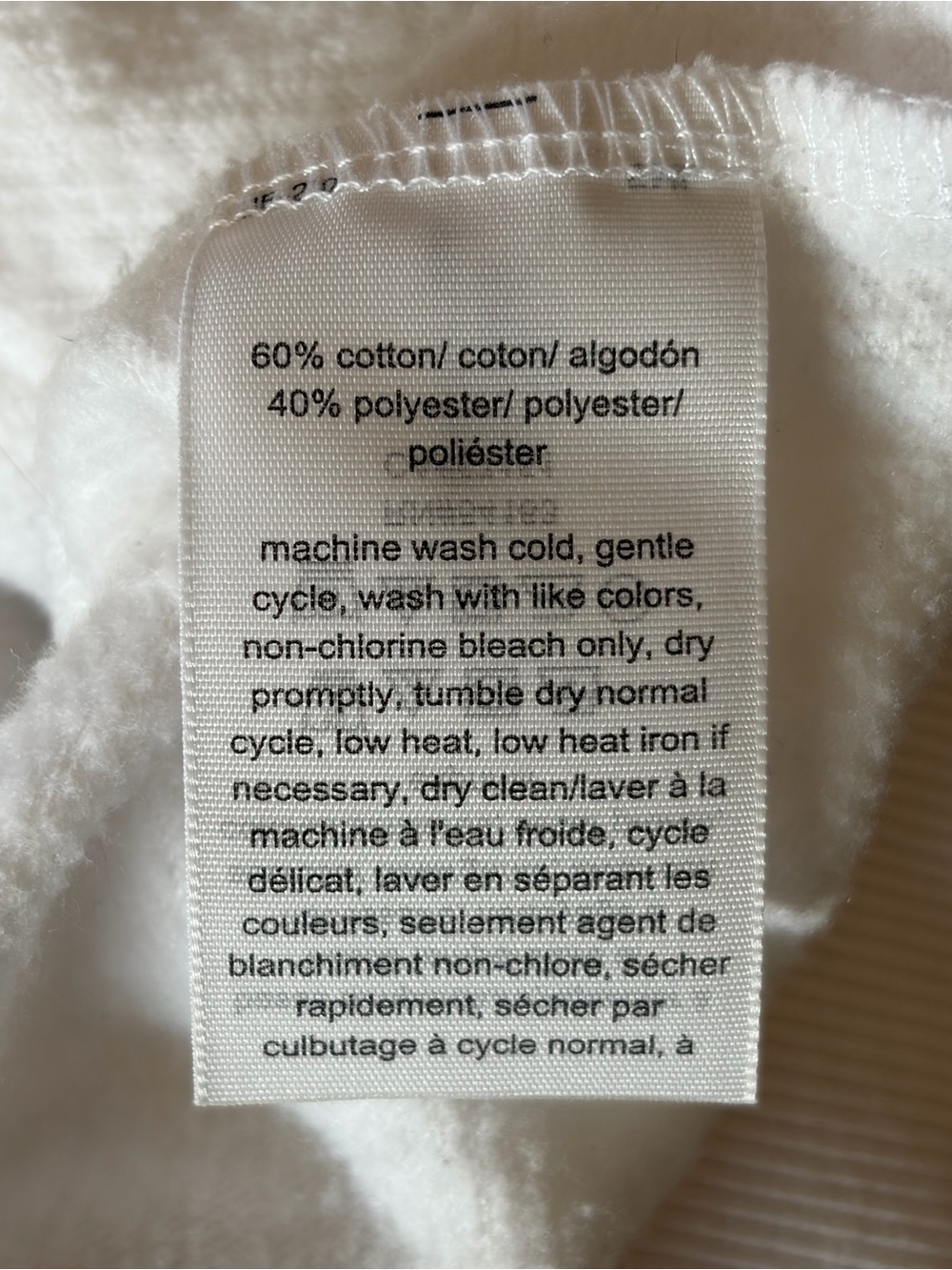 Tommy Hilfiger Women's White Zip-Up Hooded Sweatshirt - Picture 5 of 7